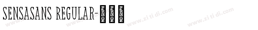 SensaSans Regular字体转换